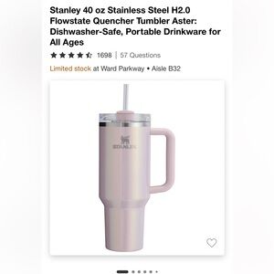 40 oz Aster Limited Edition Stanley